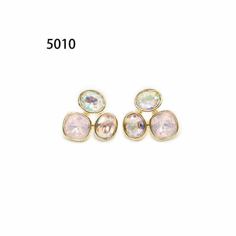 钛钢锆石耳饰 5010-高版精选设计感精致原版饰品