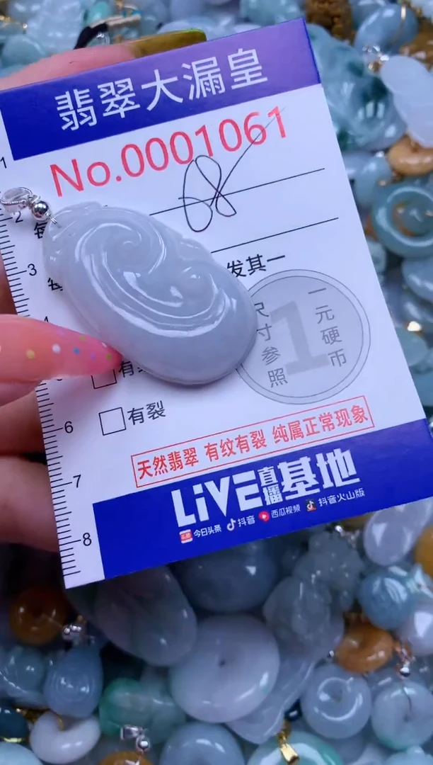 翡翠未镶嵌吊坠(不含链)1061