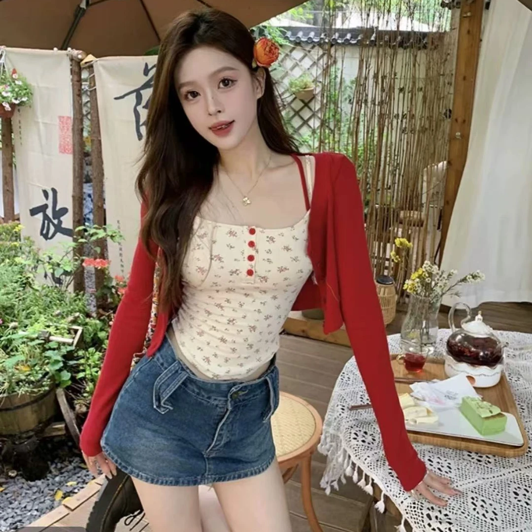 辣妹简约通勤时尚套装修身打底性感连衣裙短款百搭显瘦夏季套装