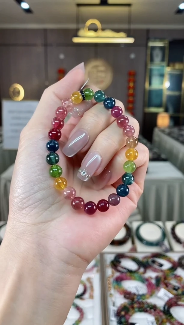 【闪购商品】碧玺单圈手串7mm+未镶嵌（多样性发一条）hon