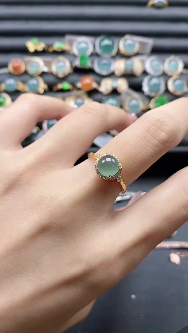 【闪购商品】翡翠戒指银S925镶嵌11111