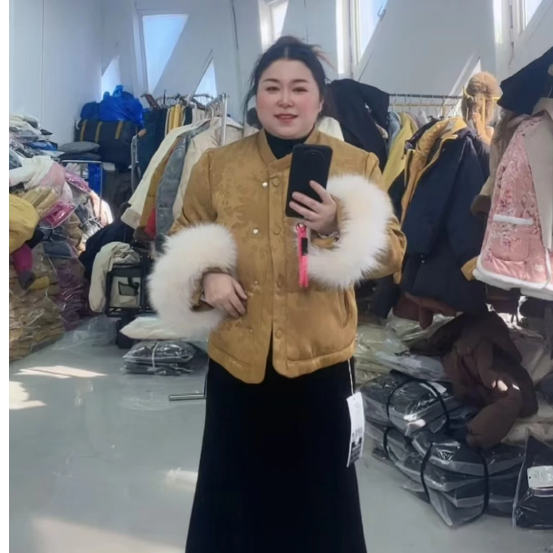 5191-1新中式国风清新显白棉衣外套