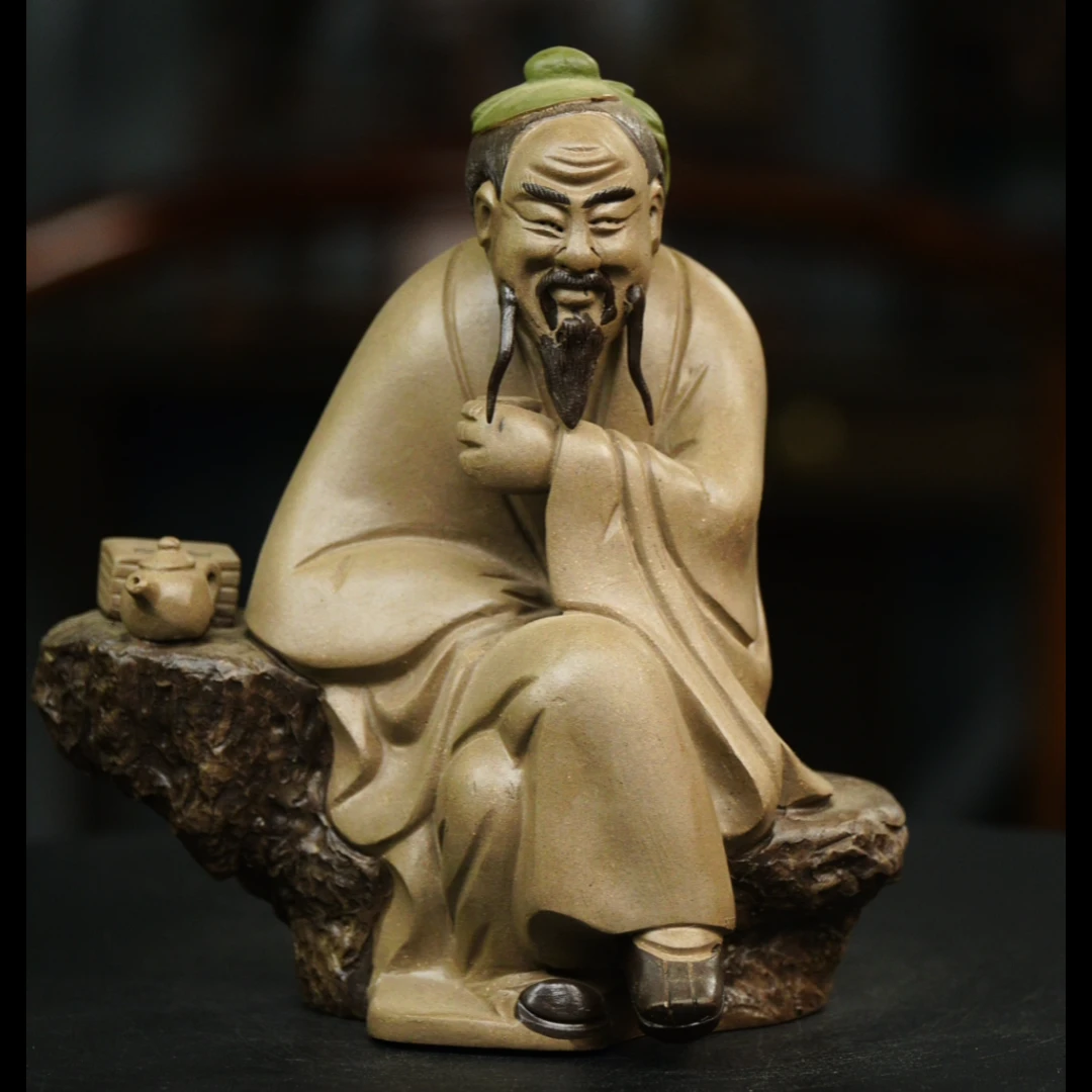 陆羽品茶（大）首发 宜兴泥塑