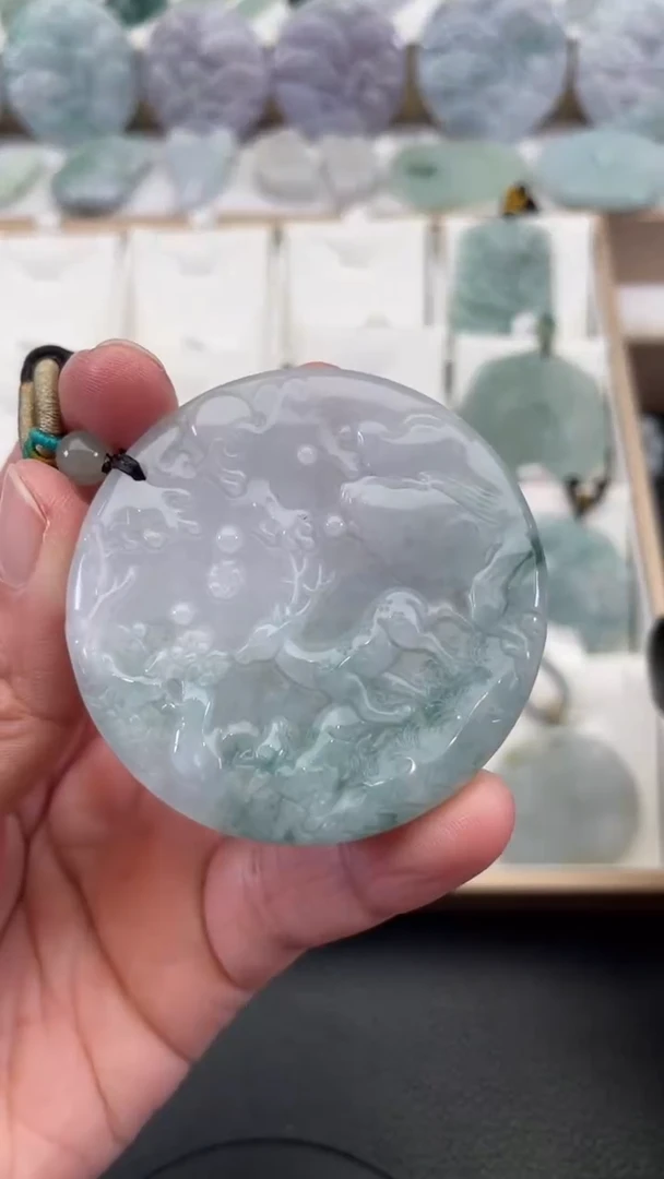 颈饰未镶嵌翡翠天然缅甸翡翠A货207