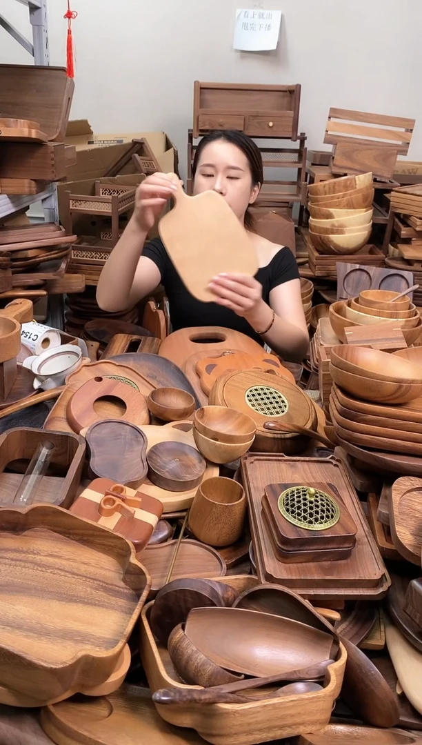 木  德国榉木带手柄菜板27*16*1.5cm  整木