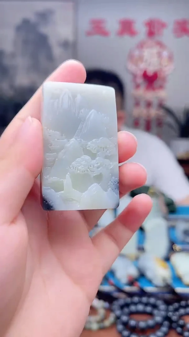 和田玉未镶嵌挂件1