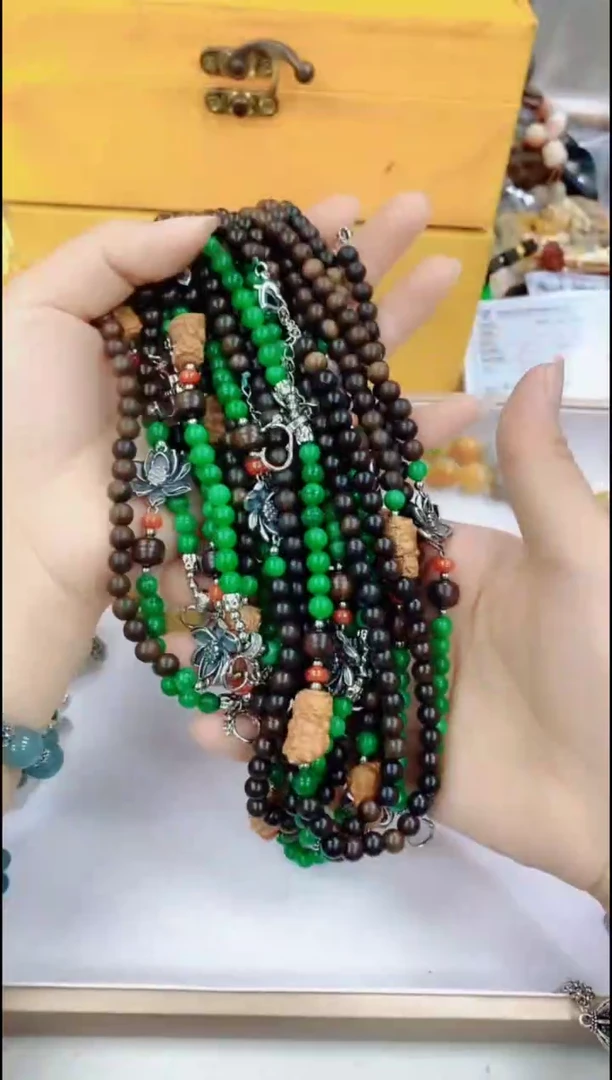 翡翠未镶嵌颈饰2872东帝汶绿项链