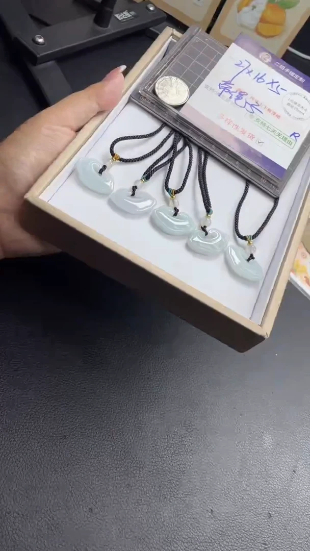未镶嵌挂件翡翠如意锁多样性发其一CP3配绳