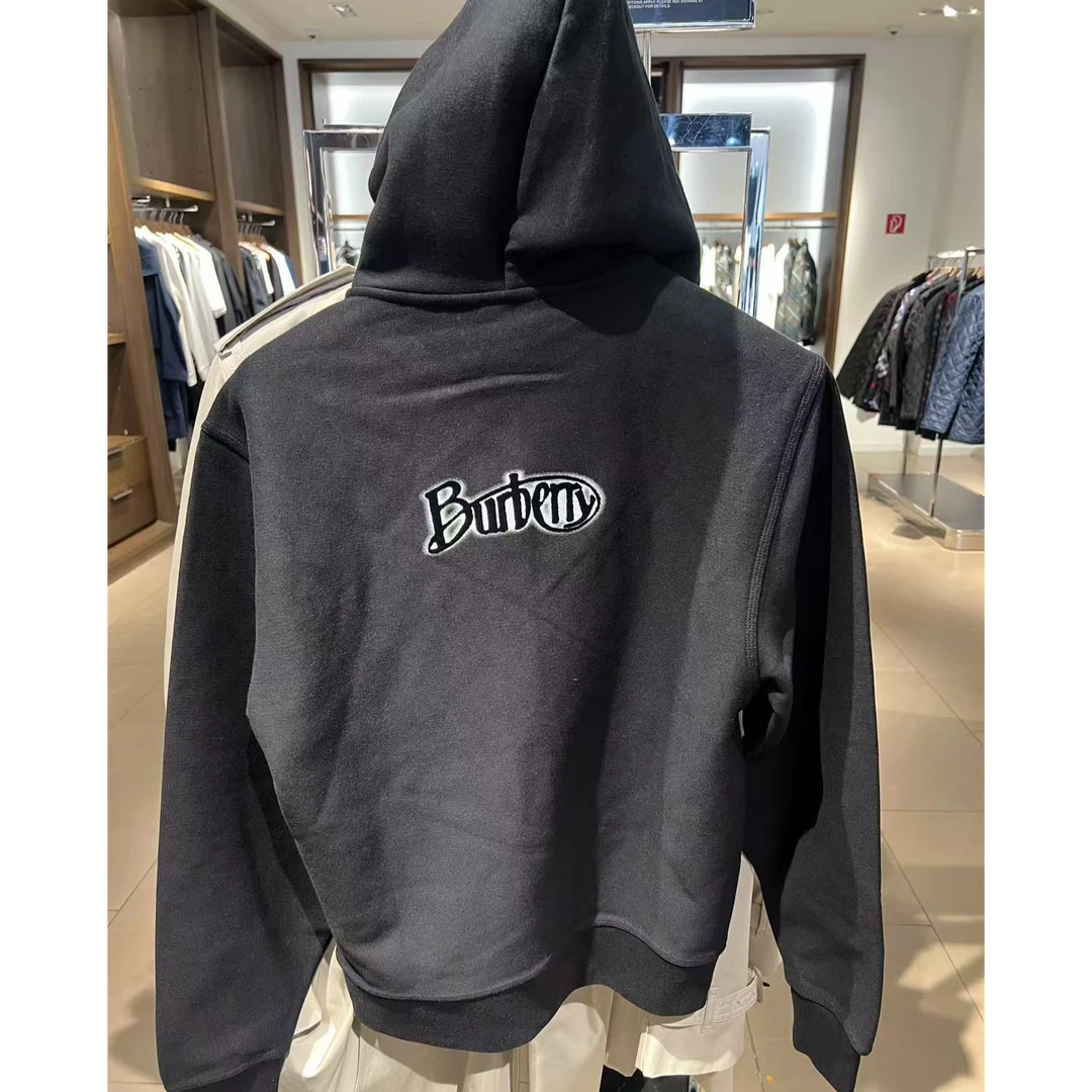 【奥地利直邮】BURBERRY/博柏利 字母logo徽标印花宽松落肩长袖卫衣