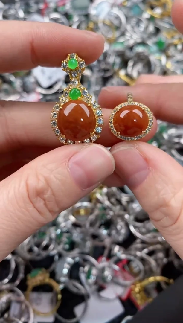 银S925镶嵌戒指翡翠777                10