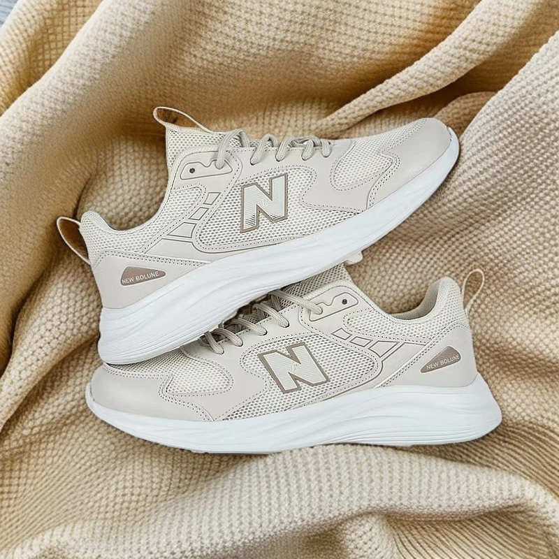 NEW BOLUNE新百伦秋冬新款轻便跑步鞋N字女鞋网面运动鞋男透气