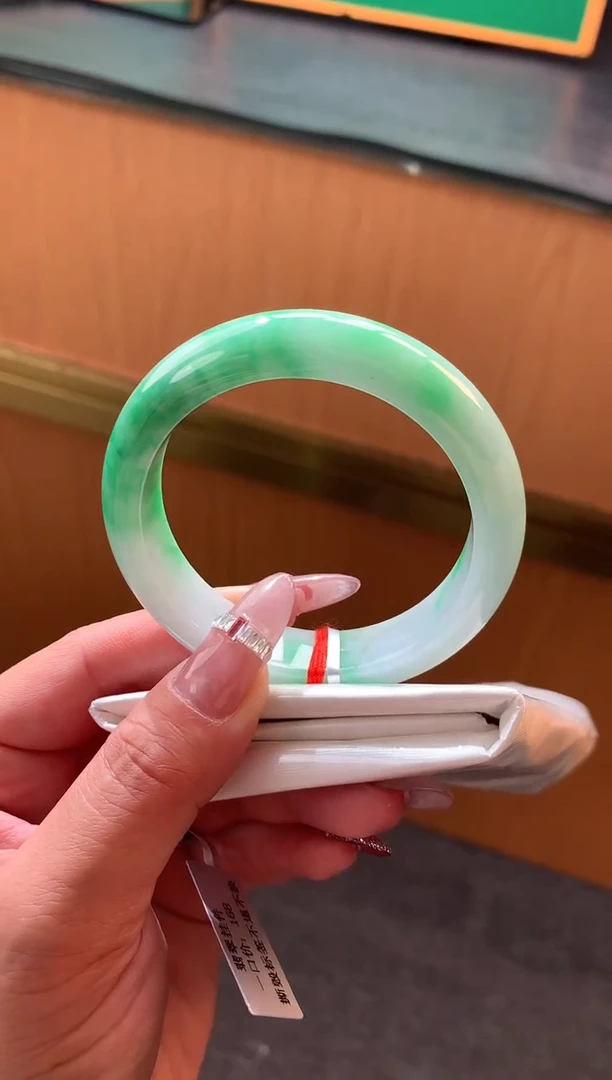 未镶嵌手镯翡翠-F44-正圈52.7