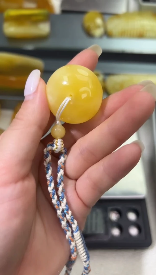 裸石琥珀未镶嵌琥珀蜜蜡吊坠