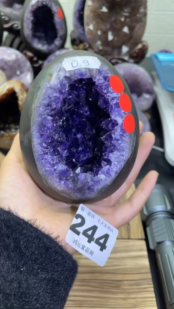 未镶嵌大型摆件（非配饰）紫晶244号龙蛋