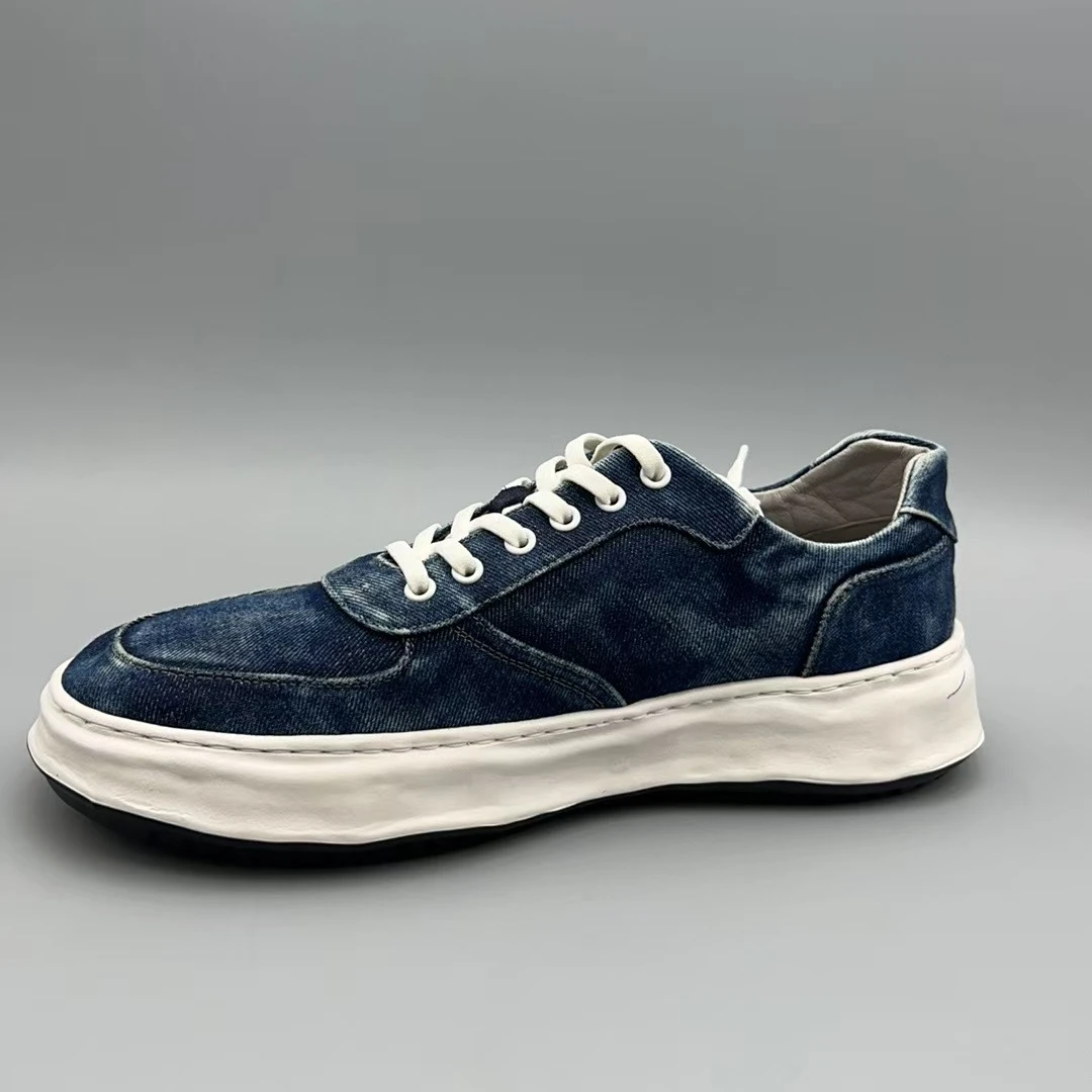 新款轻质厚底系带男士皮鞋休闲鞋C858