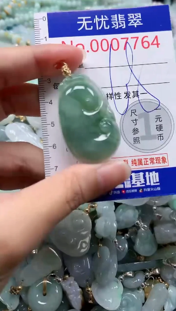 翡翠未镶嵌吊坠(不含链)7764