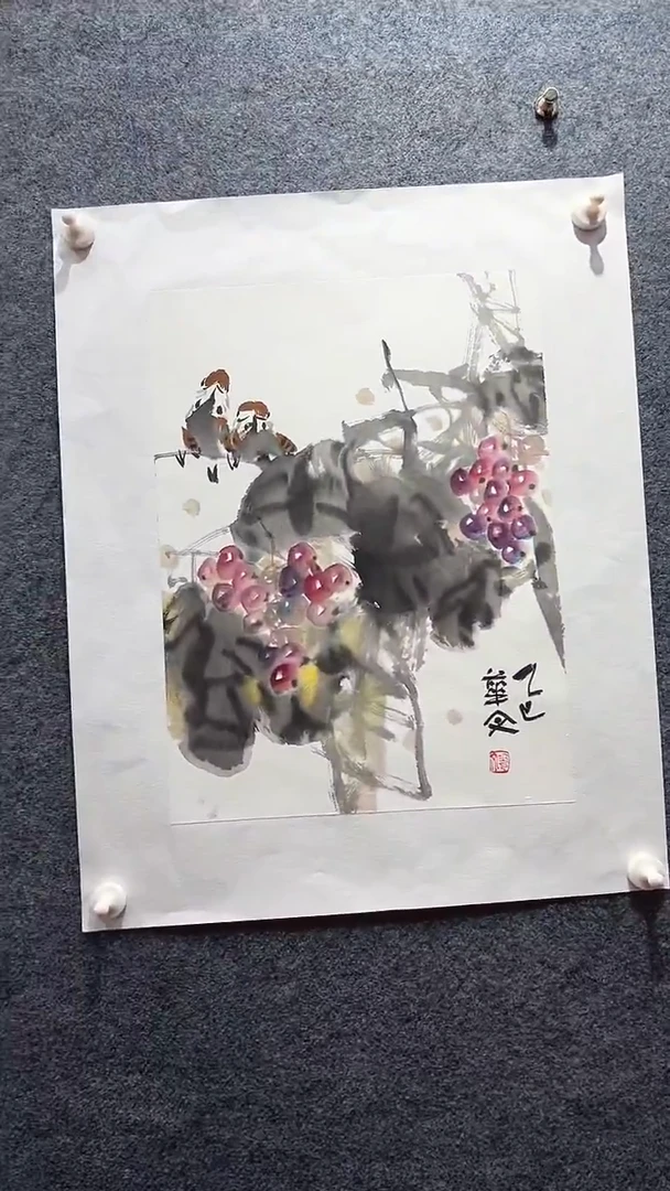 国画孟华文/国画/花鸟