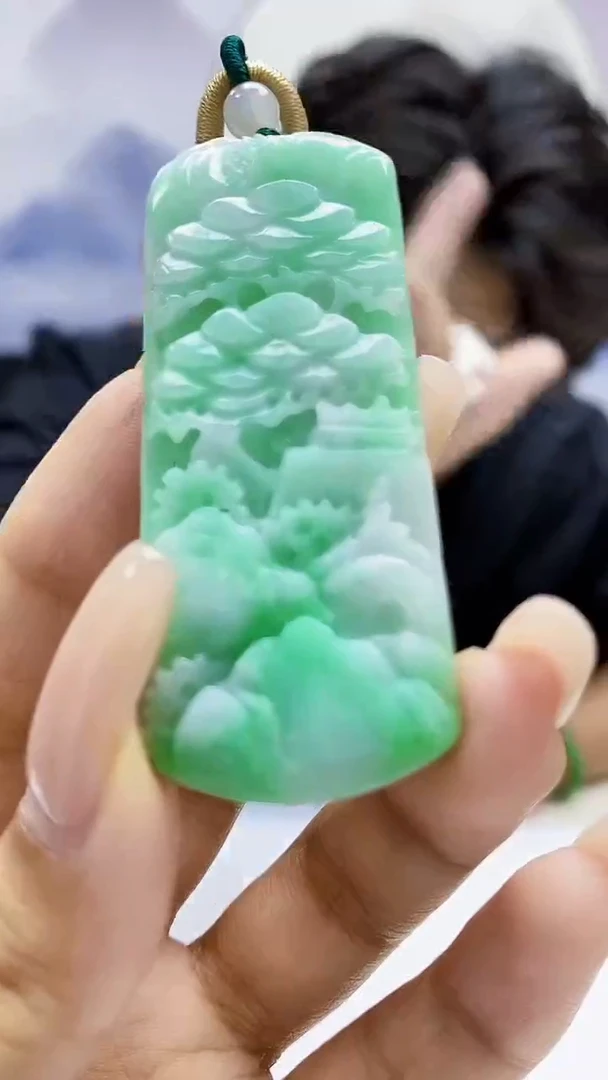 定制翡翠未镶嵌5145xx-毛货挂件66