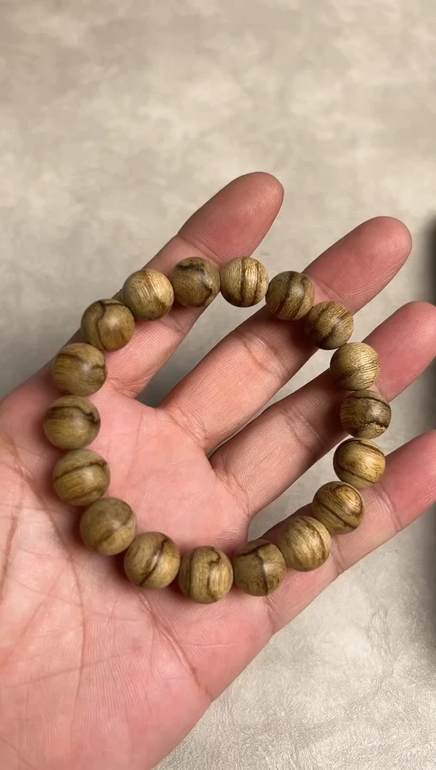 沉香手串达拉干花珠单圈12mm11g多样性发其一