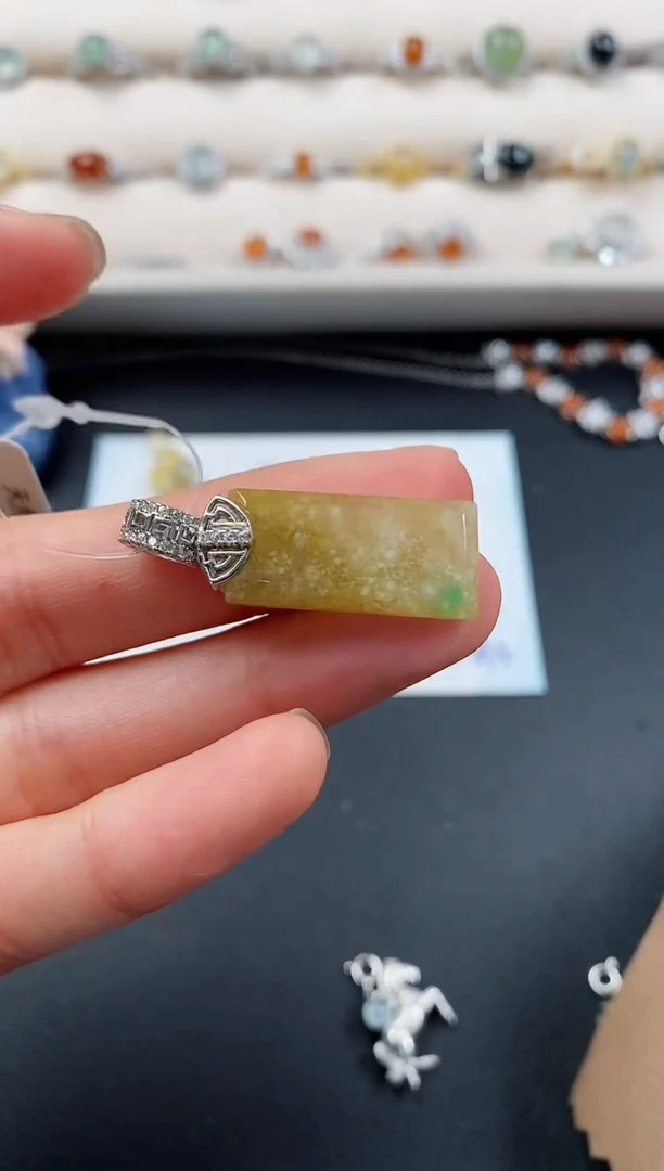 银S925镶嵌戒指翡翠2222222+5