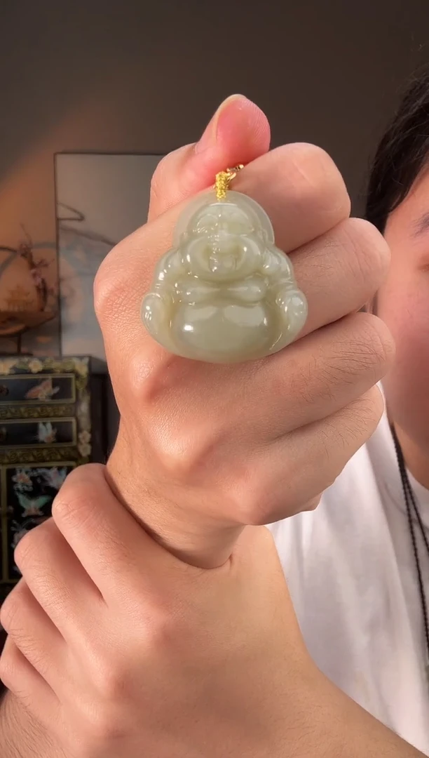 【闪购商品】和田玉吊坠(不含链)未镶嵌35裸佛公