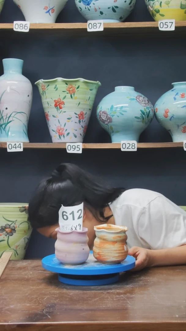 陶瓷景德镇花盆612【微瑕】
