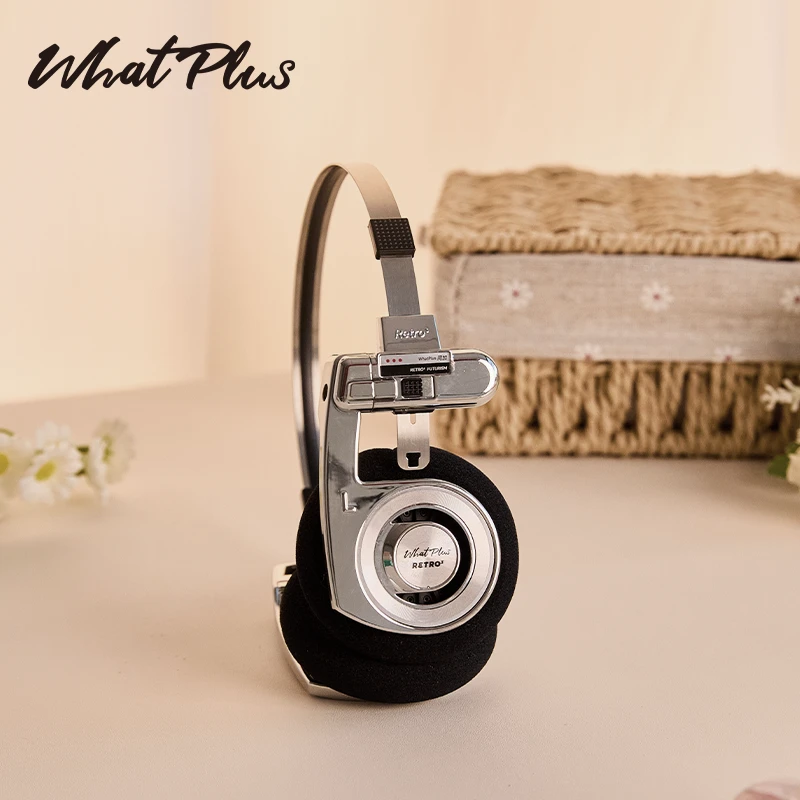 WhatPlus问加R3钻石银蓝牙头戴式耳机同款