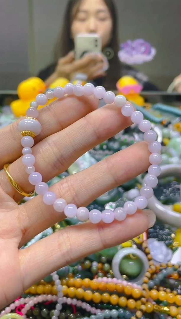 翡翠未镶嵌颈饰5MM/W/翡翠A货，一件也可是批发价