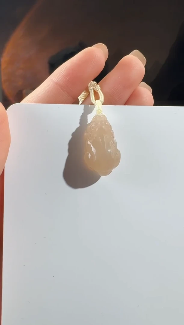 和田玉未镶嵌颈饰貔貅 多样性发其一