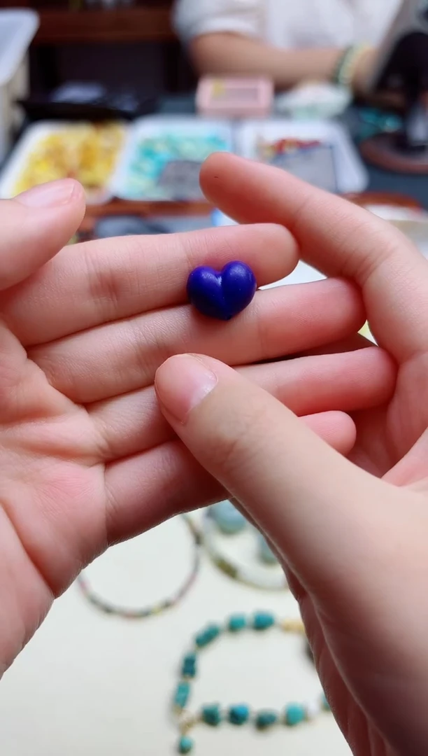 青金石未镶嵌配饰青金石心配饰*1 XD