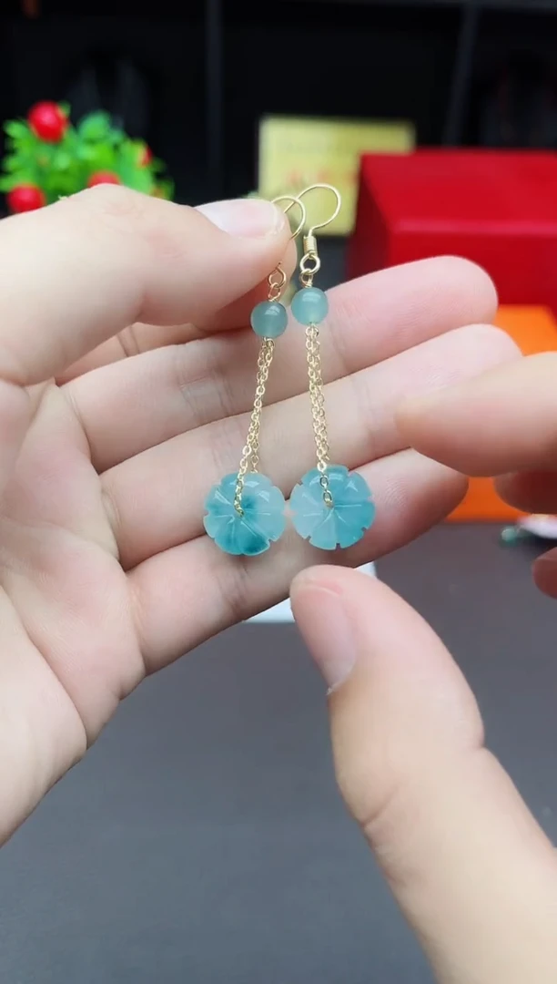 【闪购商品】玛瑙/玉髓耳钉银S925镶嵌105000