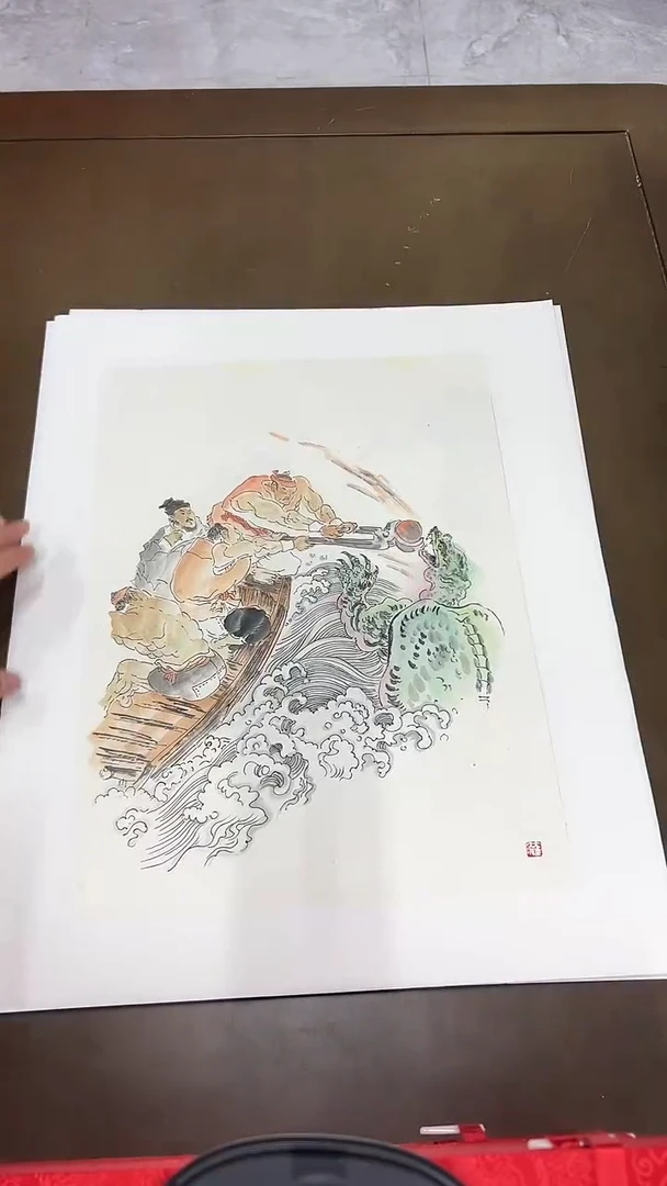国画刘奎法/精品国画/人物
