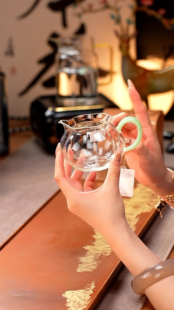 禾器/晶彩纳福茶海/浅玉色