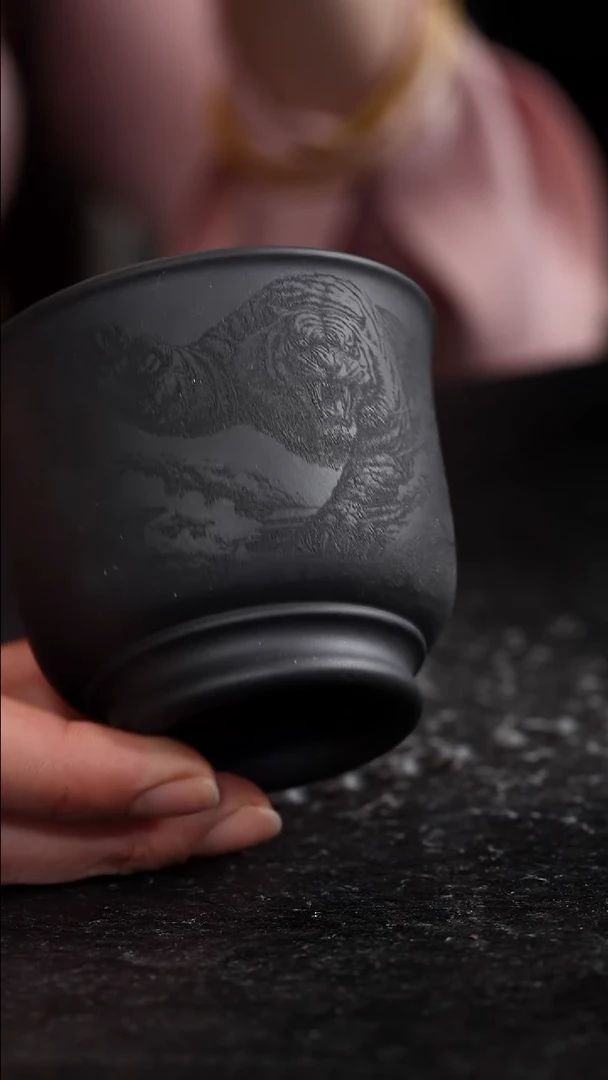 紫砂茶宠宜兴知衍传砂精美杯子