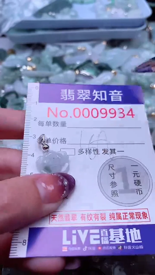 翡翠未镶嵌吊坠(不含链)9934