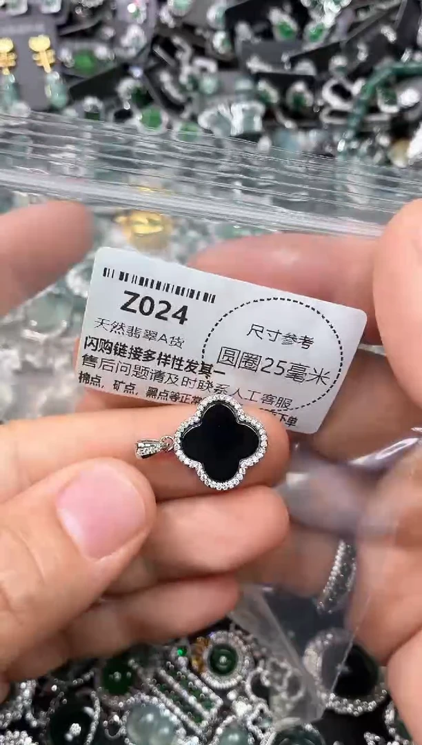 翡翠未镶嵌颈饰Z024吊坠
