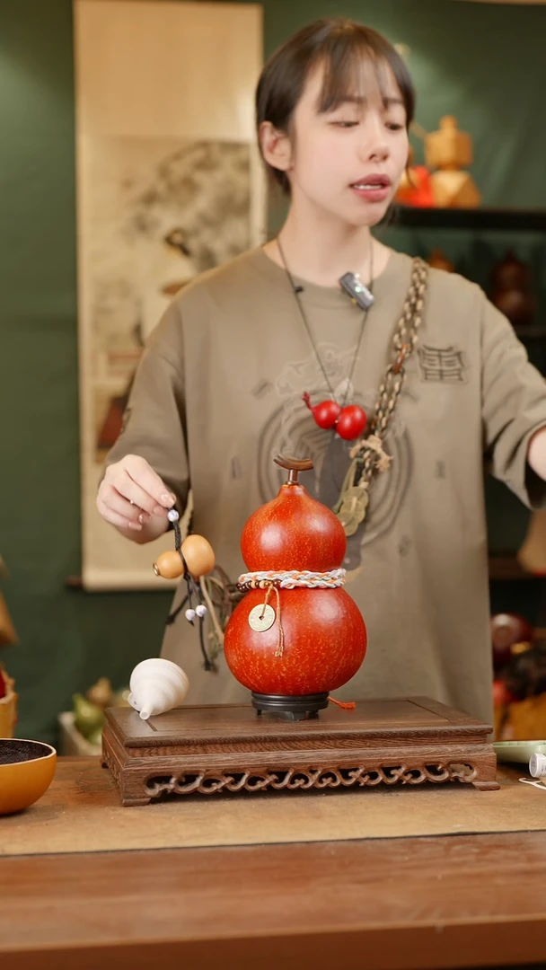 262号精品天然大漆酒葫芦一物一拍~