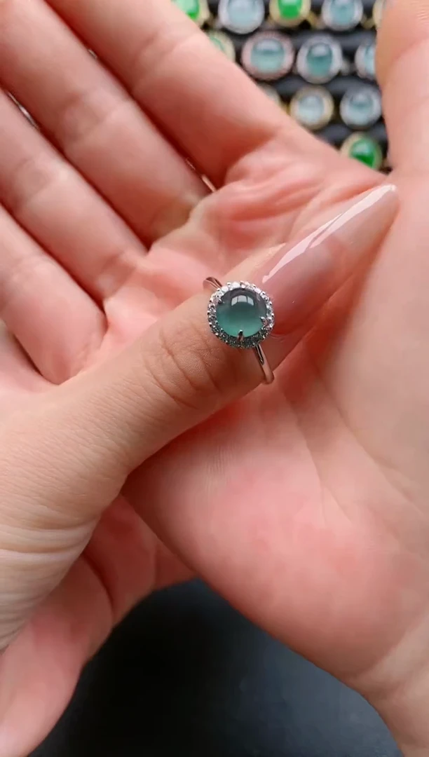 【闪购商品】翡翠戒指银S925镶嵌11111111