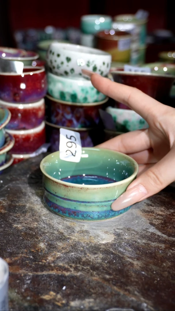 摆件精品窑变钧瓷茶器