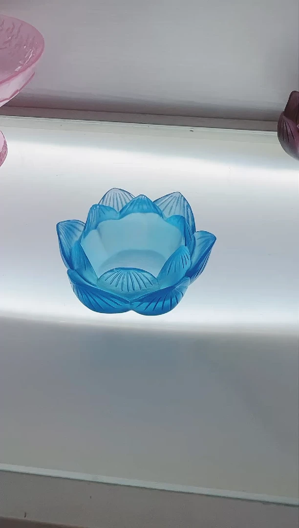 手工艺品琉璃凤***姐古法琉璃七个烛台