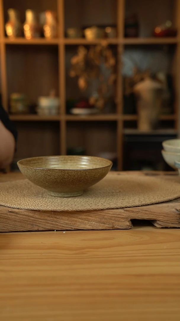 福利奶奶系列的7英寸内螺纹燕麦酸奶碗1个