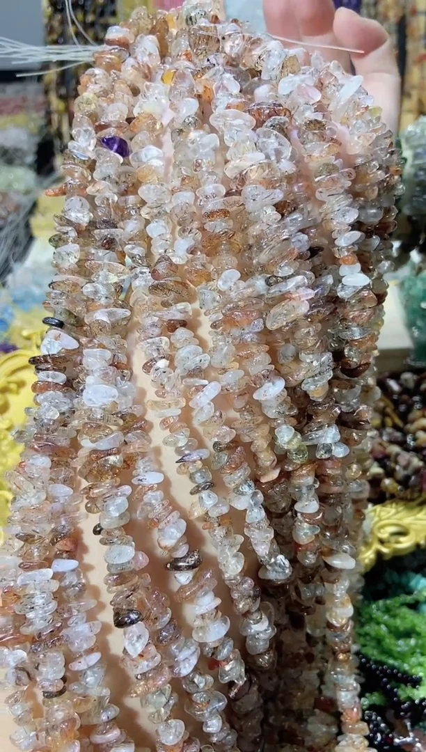 未镶嵌珠宝半成品水晶黑金超七