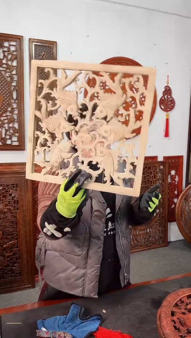 【闪购商品】木木雕35*34    六 六鱼