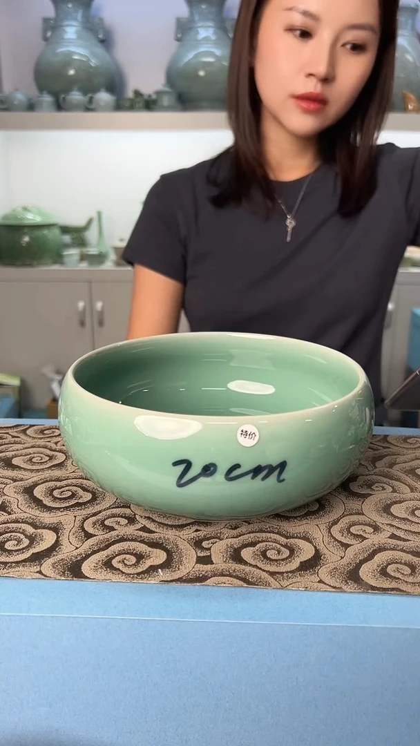 龙泉云间青瓷小米茶器