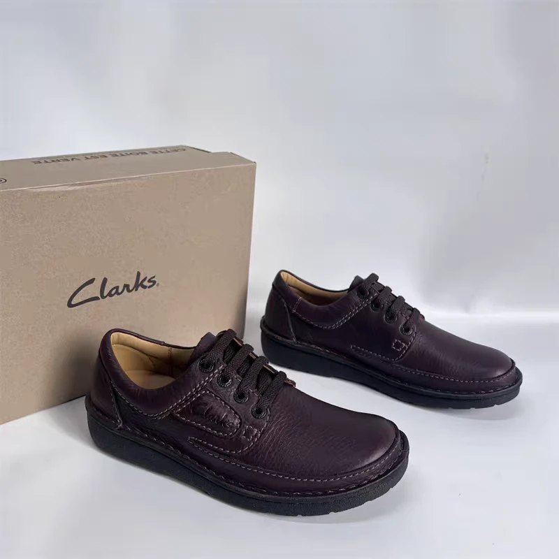clarks经典商务休闲英伦系带男士皮鞋男鞋气垫男鞋其乐26142038