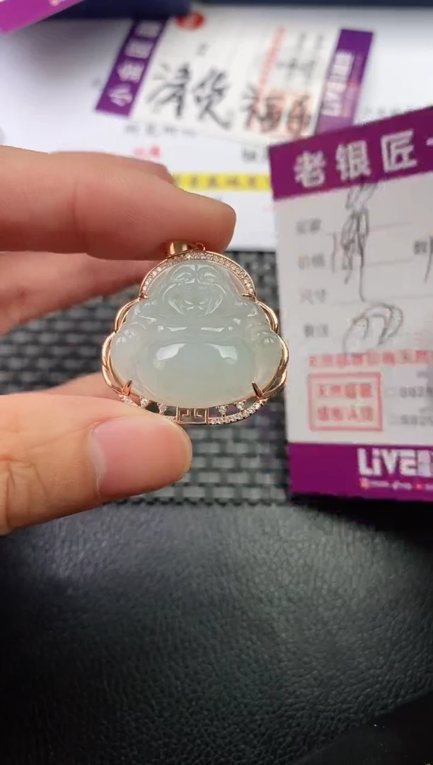 翡翠银S925镶嵌颈饰·