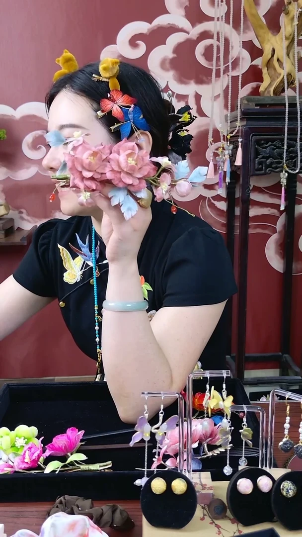 刺绣非遗绒花002