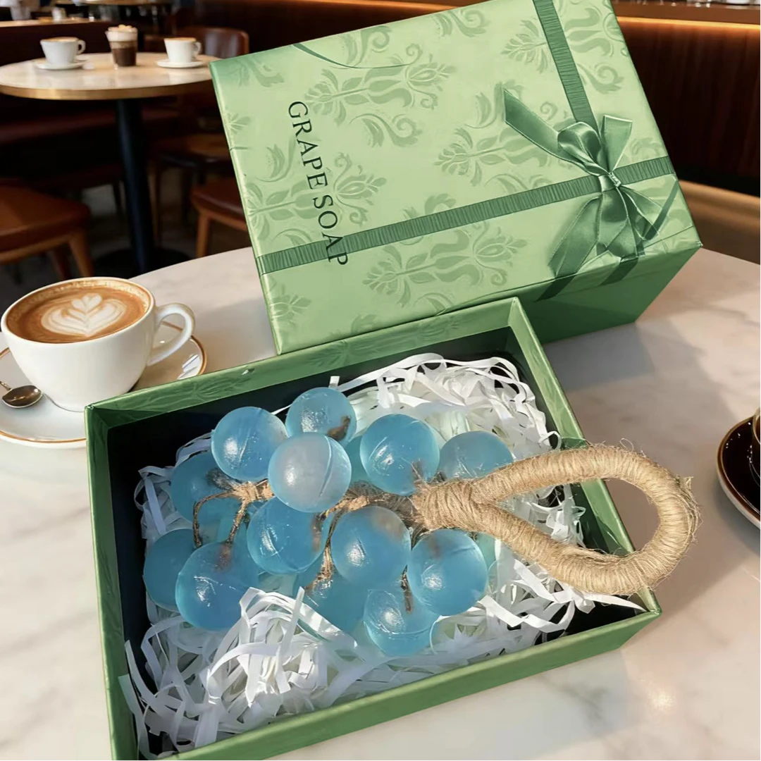 SKT葡萄皂创意水晶葡萄串香皂纯手工香薰礼品伴手礼持久留香肥皂