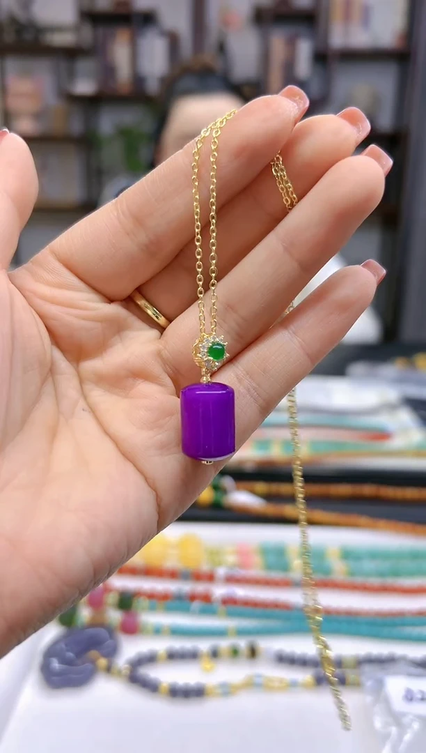 【闪购商品】苏纪石（舒俱来）吊坠(赠链)银S925镀金镶嵌D270