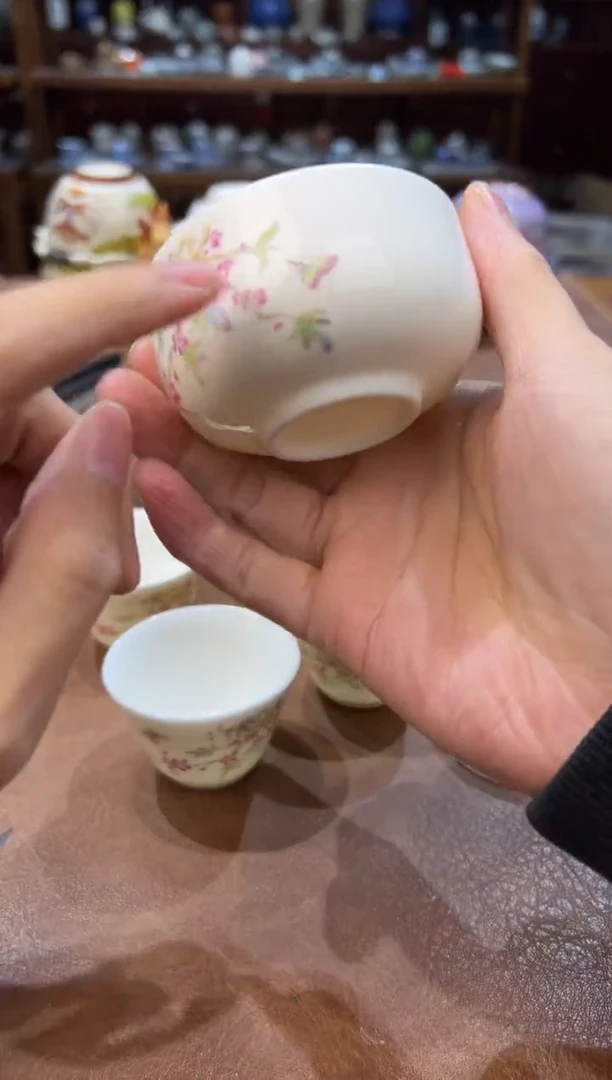 真的很便宜超好看会开片的旅行茶具